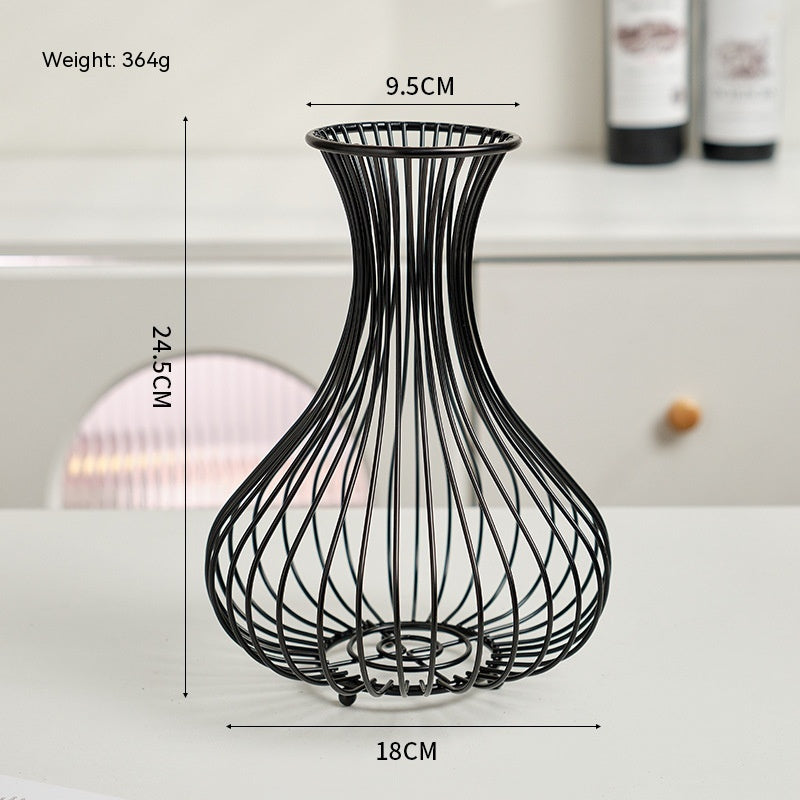 Elegant Iron Cork Collectors: Vase-Inspired Design for Stylish Wine Enthusiasts