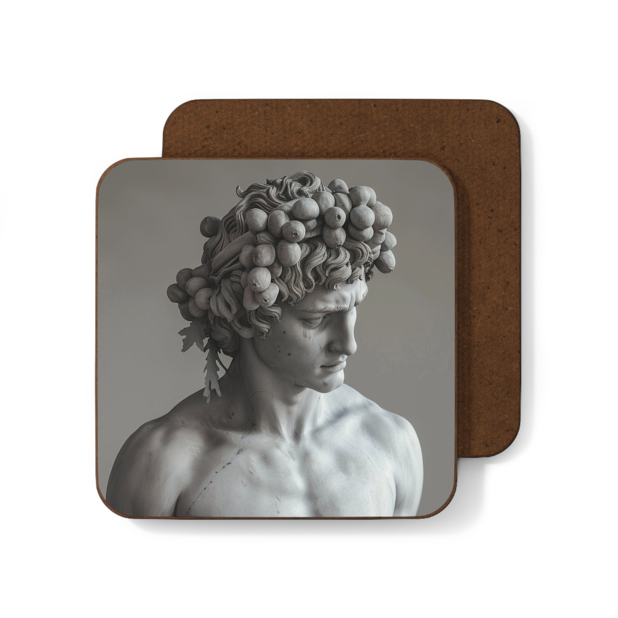 Bacchus Hardboard Back Coffee Coaster