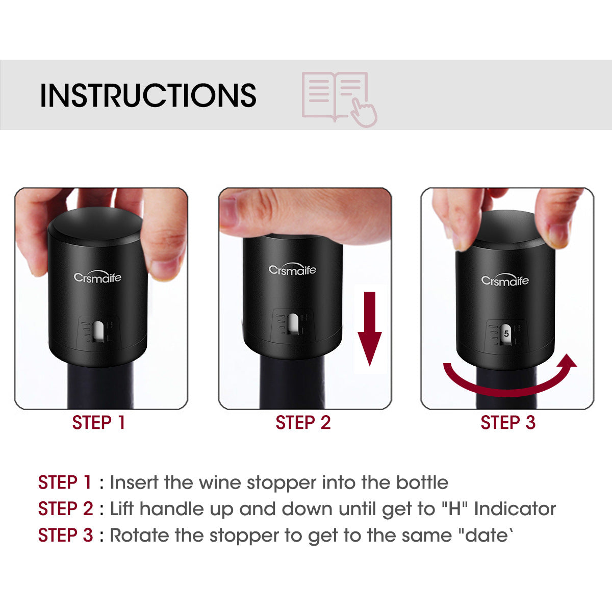 ABS Vacuum Wine Bottle Cap Stopper