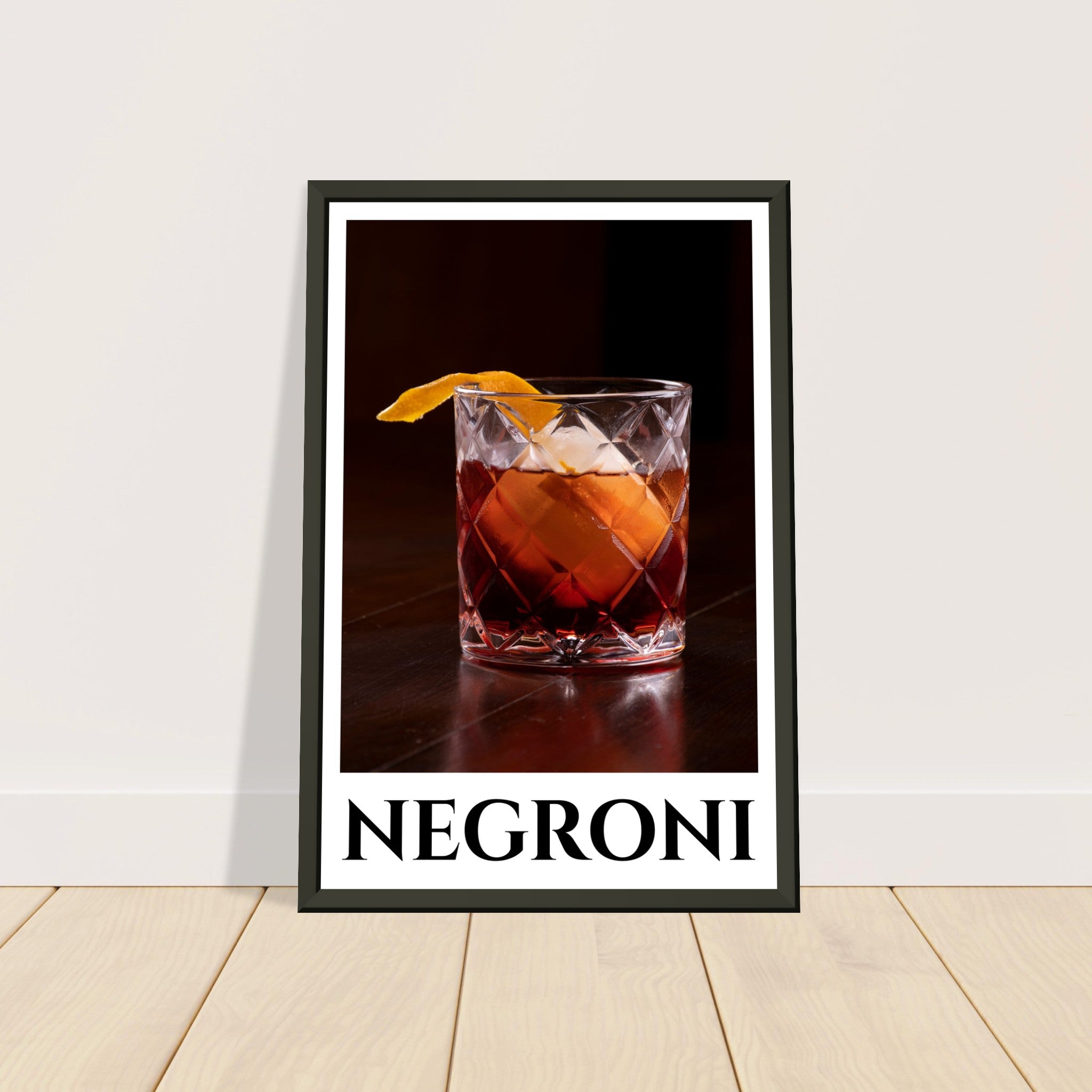 Bold Flavors Captured: The Classic Negroni Poster