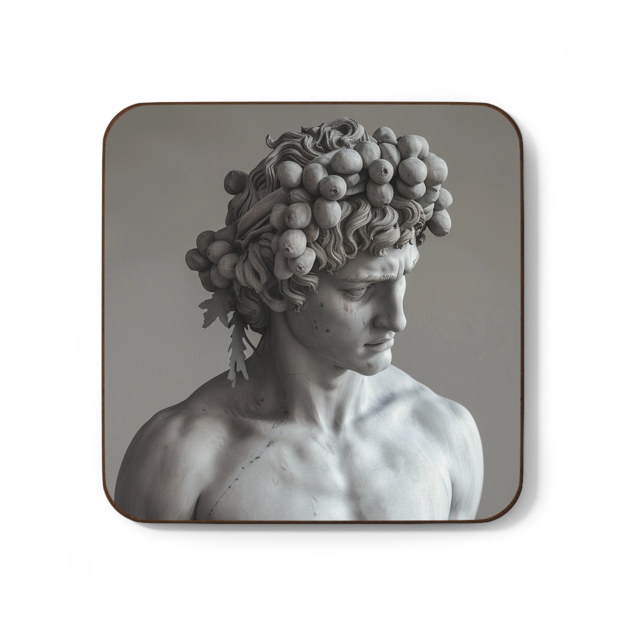 Bacchus Hardboard Back Coffee Coaster