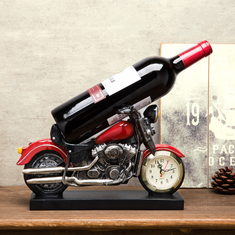 Retro Rider" Motorcycle Wine Rack