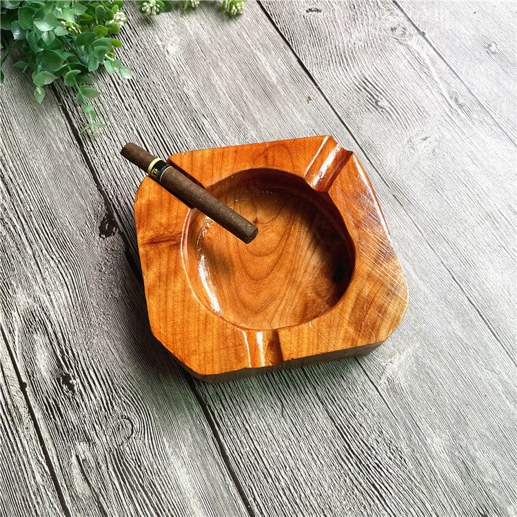 Solid Wood Cigar Ashtray