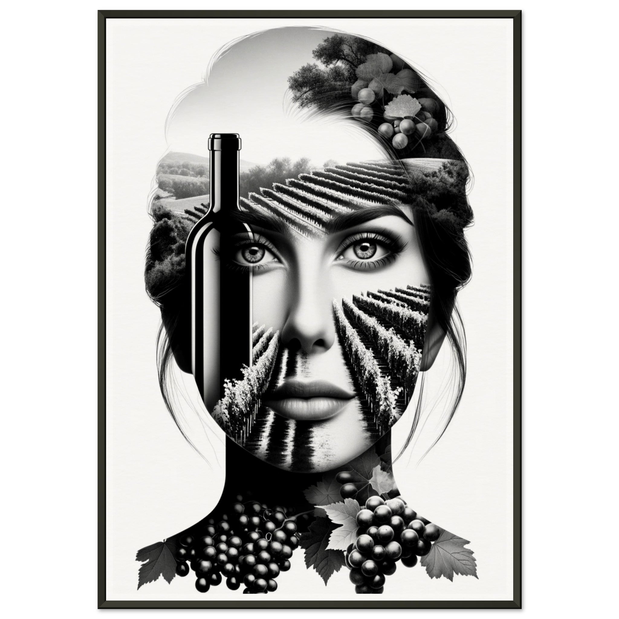 Enigmatic Essence: The Wine Connoisseur's Portrait
