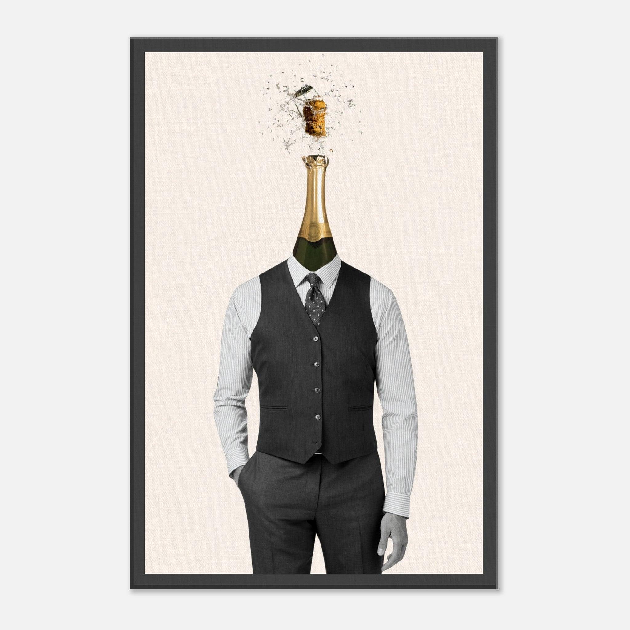 champagne wall art canvas