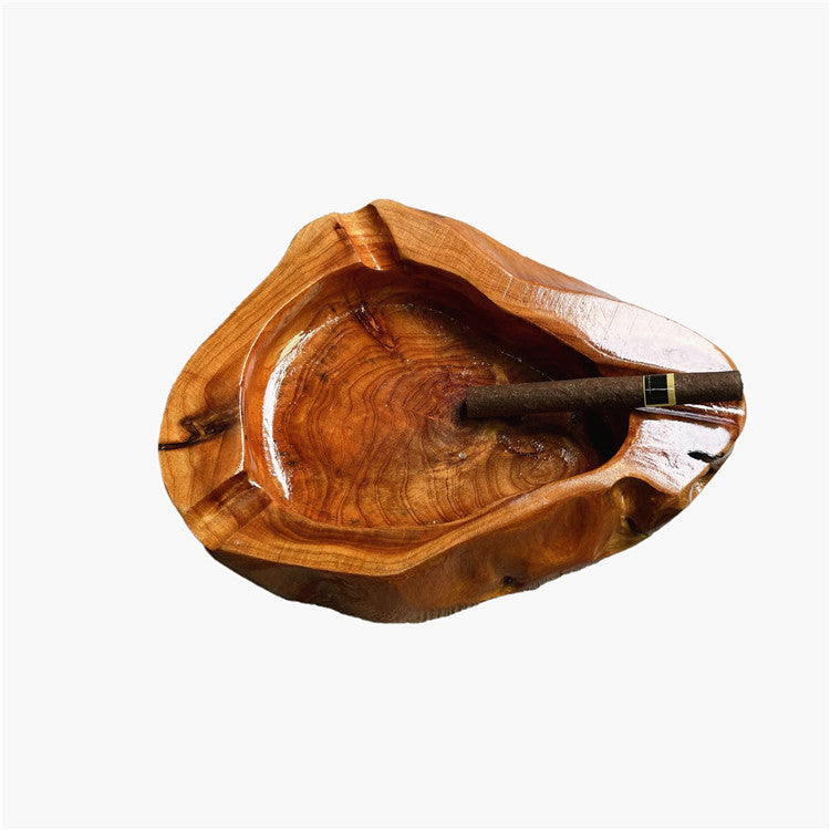 Solid Wood Cigar Ashtray