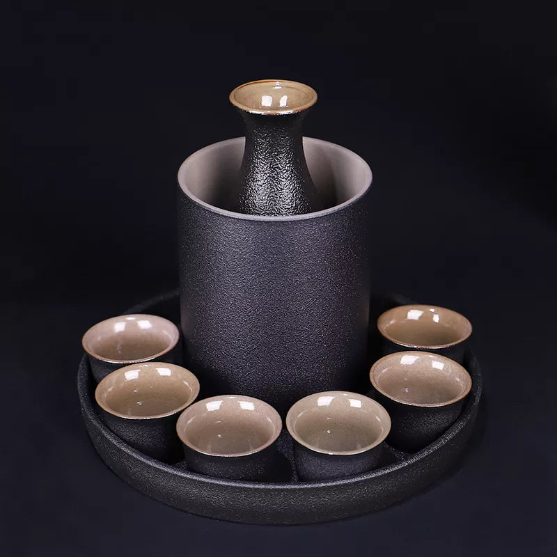 Zen Pour: Minimalist Ceramic Sake Set