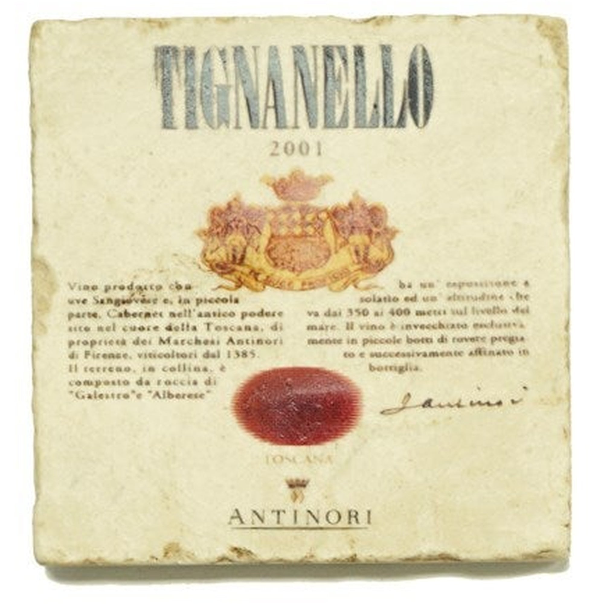 TIGNANELLO Set/4 Coasters