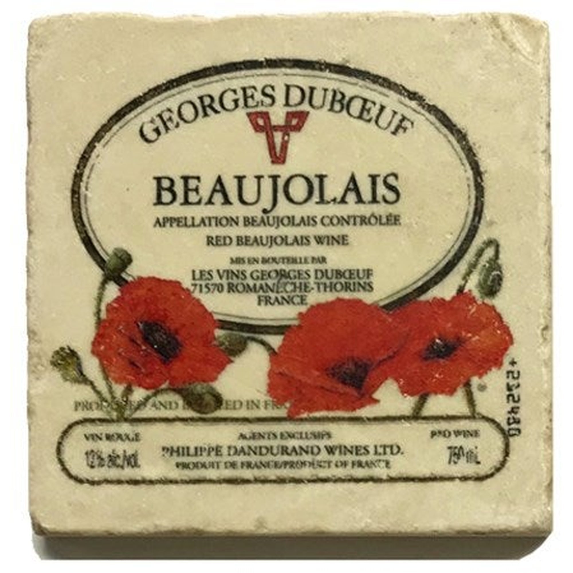 GEORGES DUBOEUF Set/4 Coasters