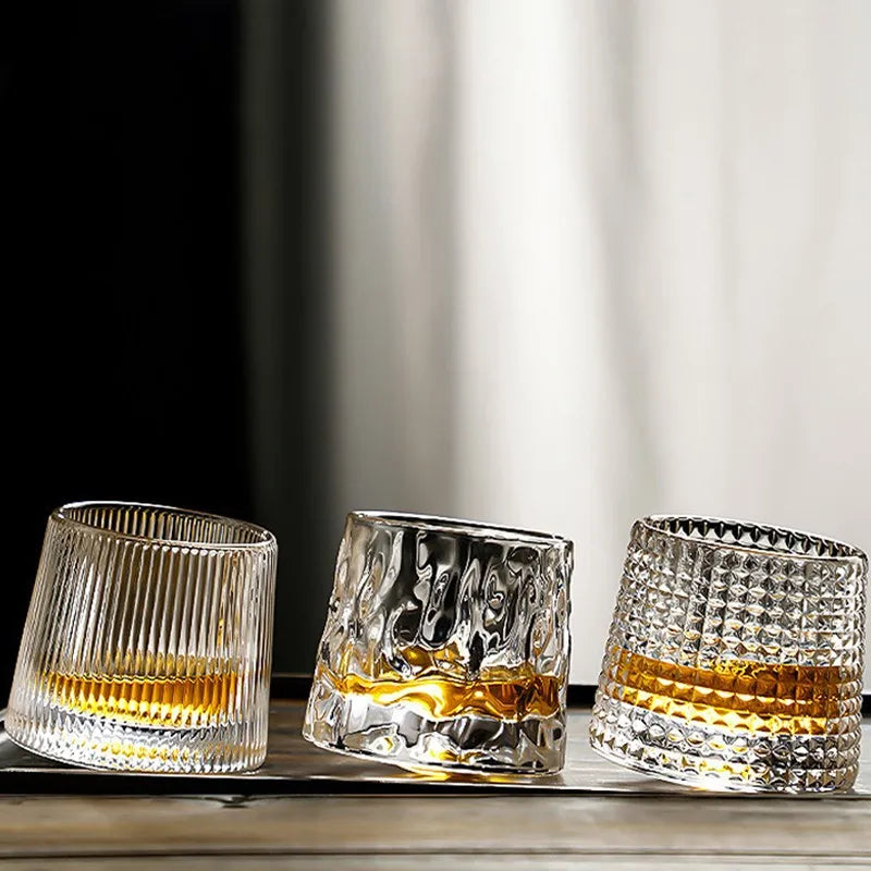 Sculpted Elegance: Designer Whiskey Glass Collection