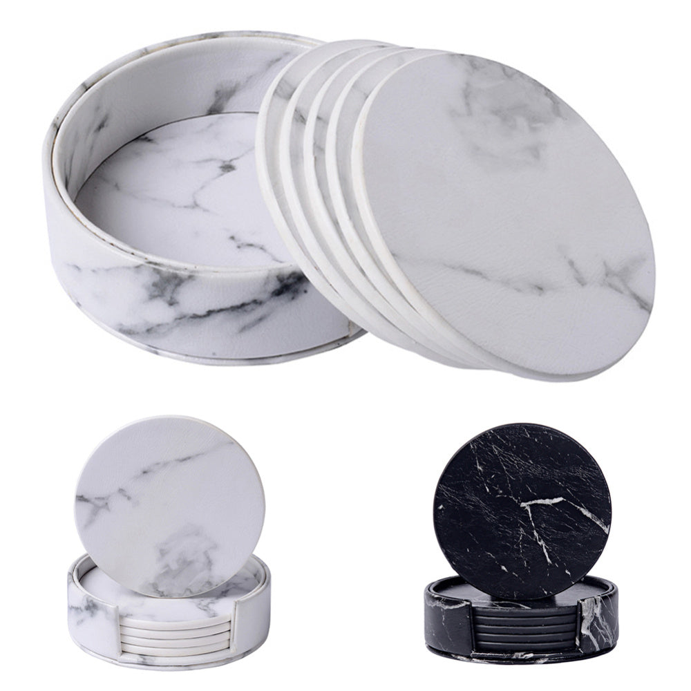 Marble Wine Bottle Coasters