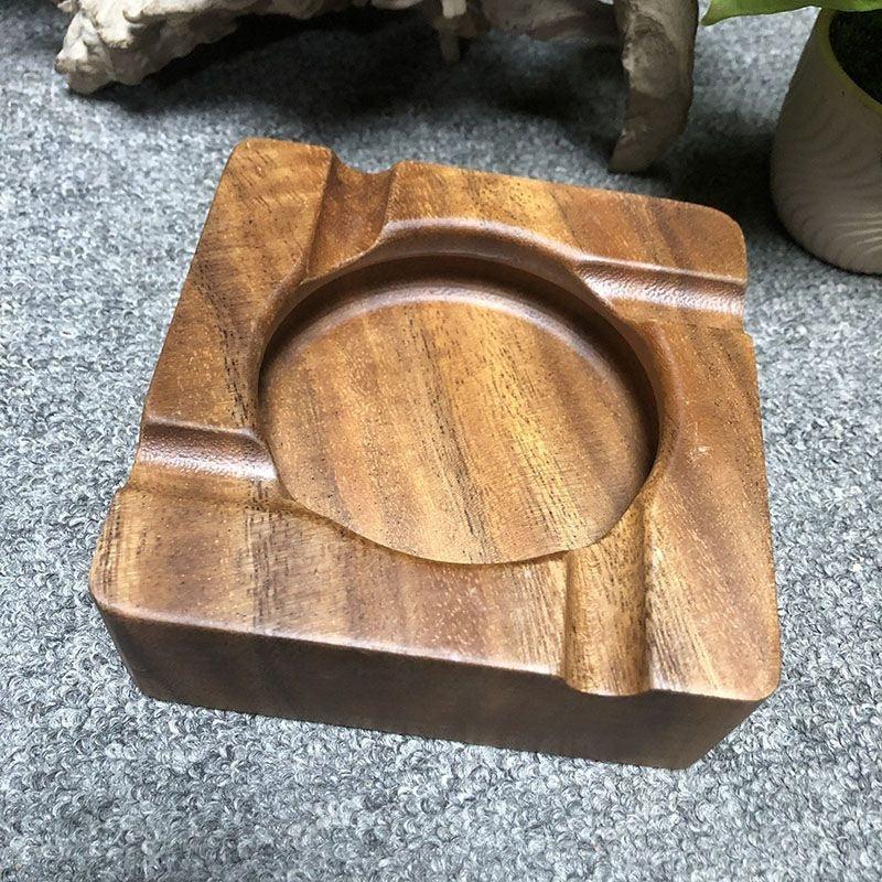 Cigar Ashtray Walnut Solid Wood - SOMM DIGI