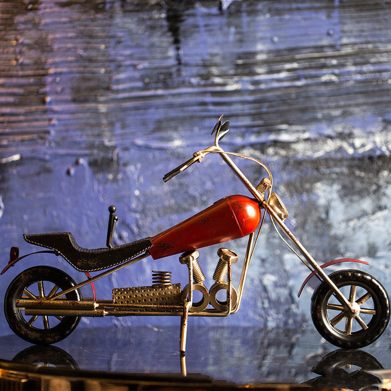 Artistic Motorcycle Wine Holder: Wrought Iron Craftsmanship Meets Elegant Design