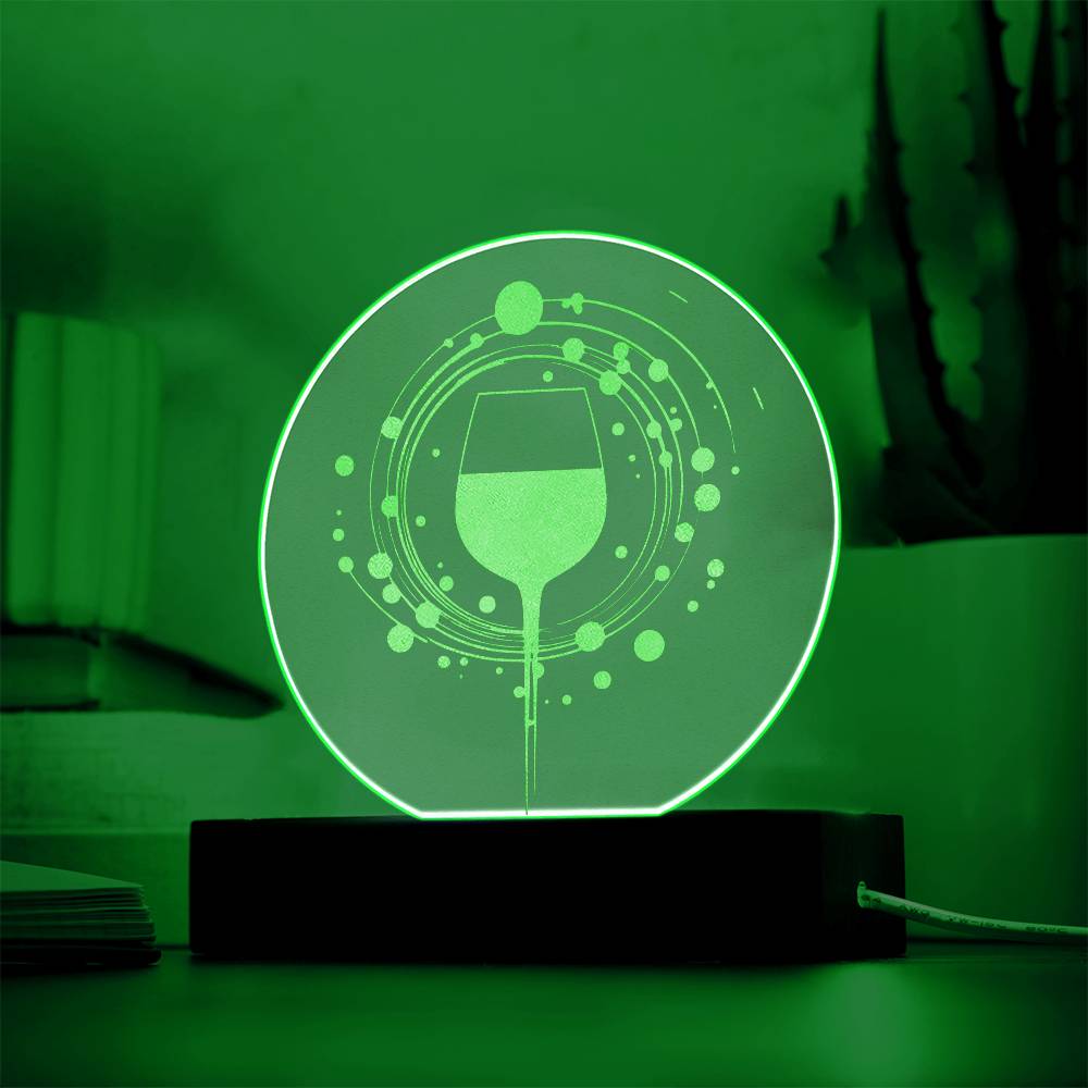 The Aromatic Acrylic Wine Glass Portrait – Light Up Your Tasting Journey