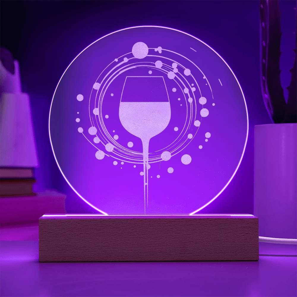The Aromatic Acrylic Wine Glass Portrait – Light Up Your Tasting Journey