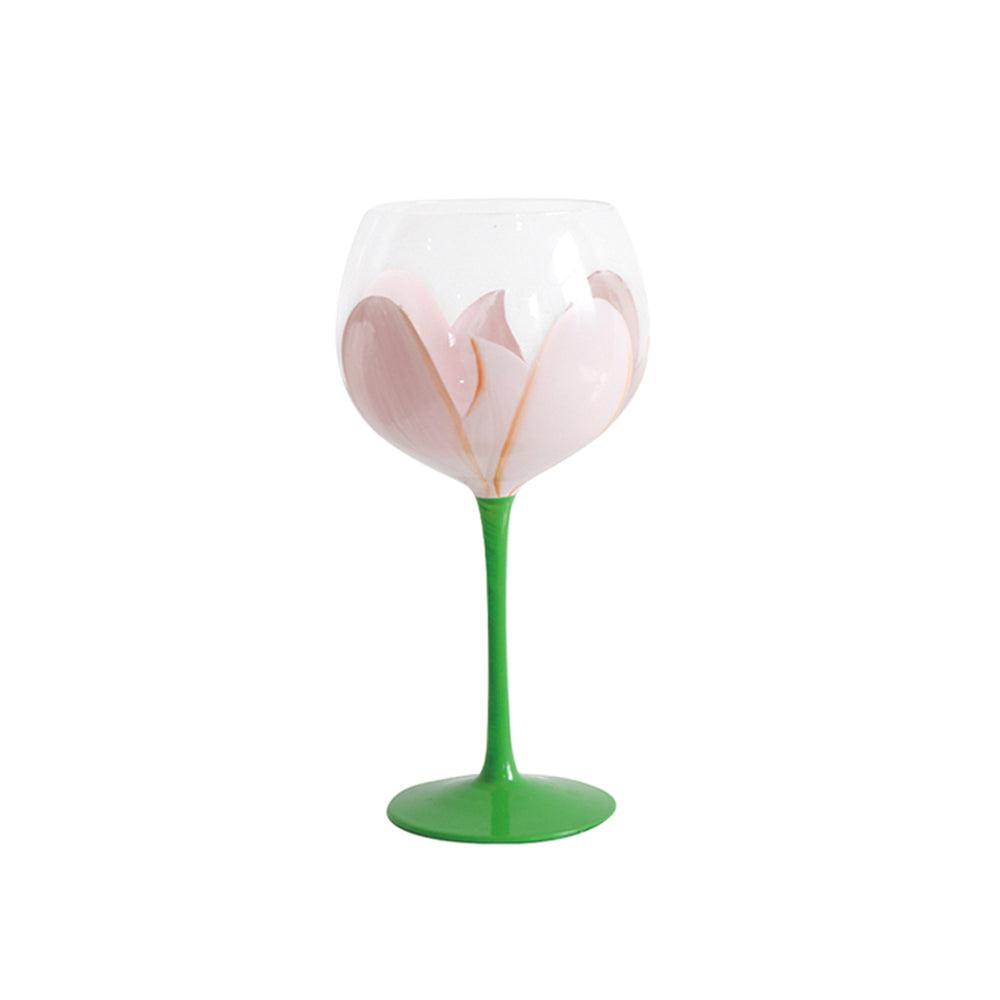 Spring Bloom Hand-Painted Decorative Wine Glasses - SOMM DIGI