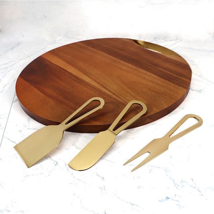 4-piece Cheese Knife And Cheese Board Set