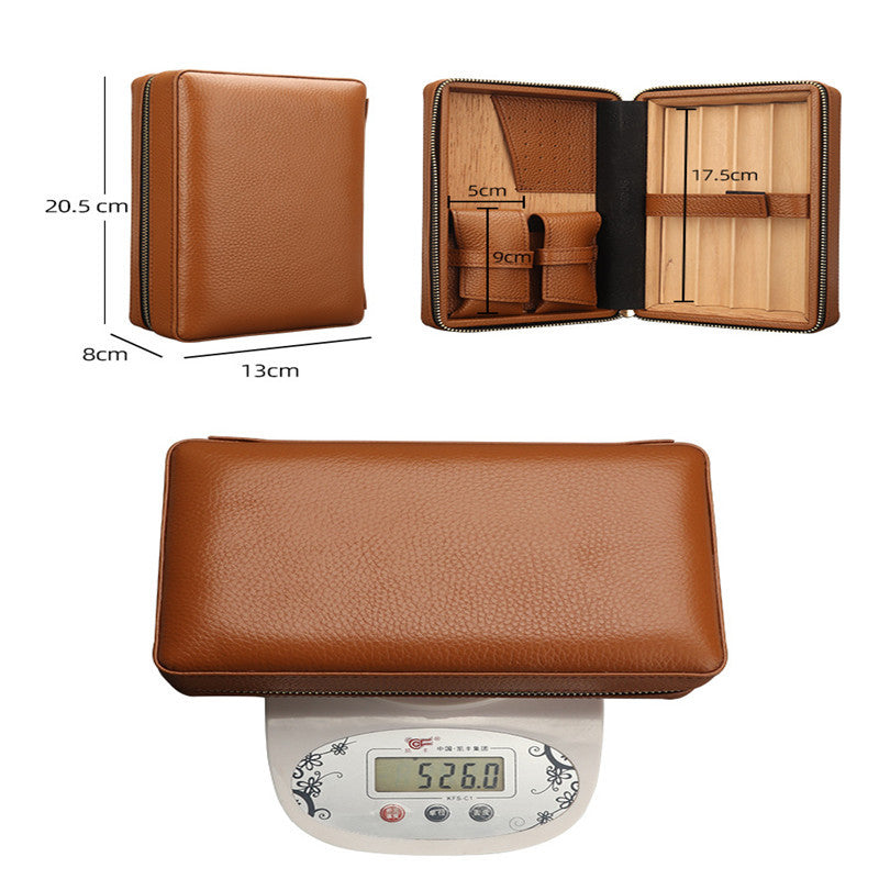 Cigar Humidor Leather Case