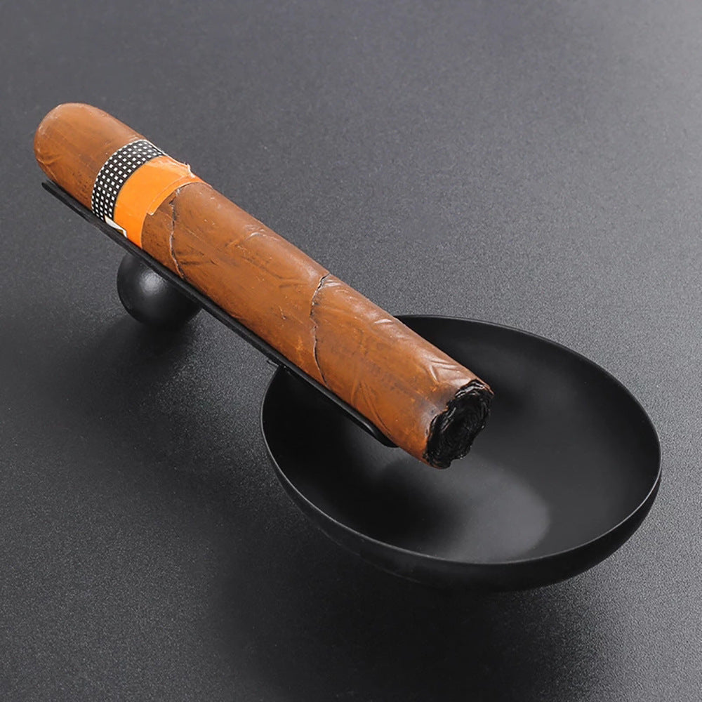 Portable Metal Stainless Steel Spoon Cigar Ashtray