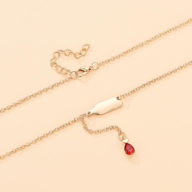 Refined Wine Necklace - A Hint of Grape Elegance