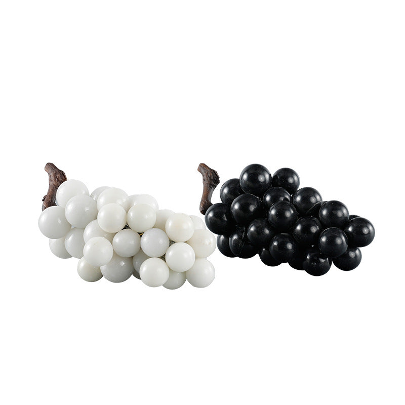 Marble Grape Cluster Ornament | Elegant Wine Bar and Cellar Decor