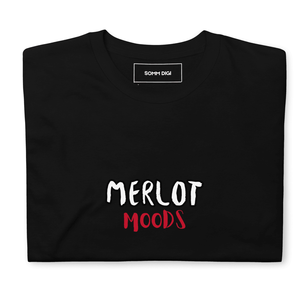 Merlot Moods" Casual Wine T-Shirt – Perfect for Home Comfort - SOMM DIGI