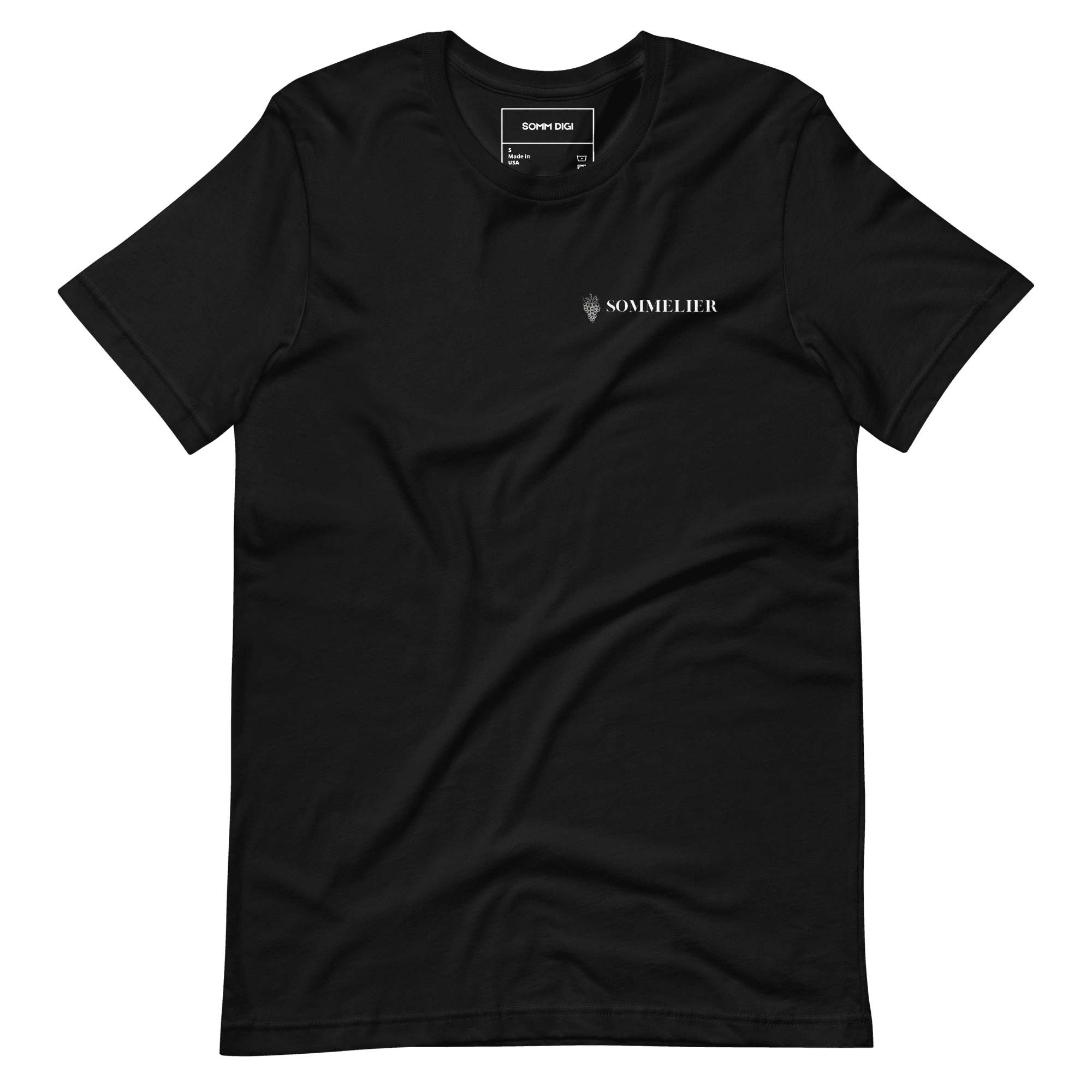 Unisex Classic Sommelier T-Shirt – Minimalist Elegance for SOMMS