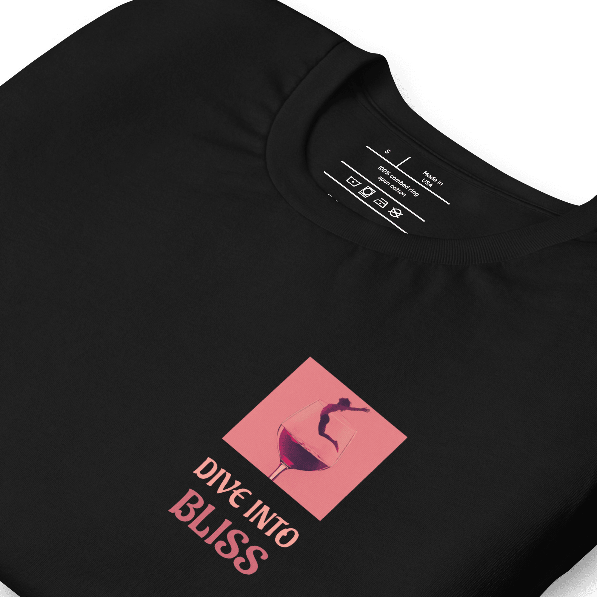 wine shirts dive into bliss unisex
