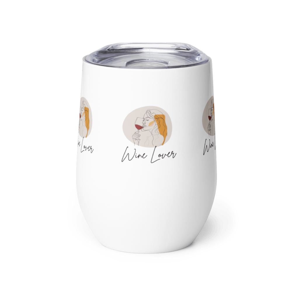 Artisan 'Wine Lover' Custom Wine Tumbler in Stainless Steel - SOMM DIGI