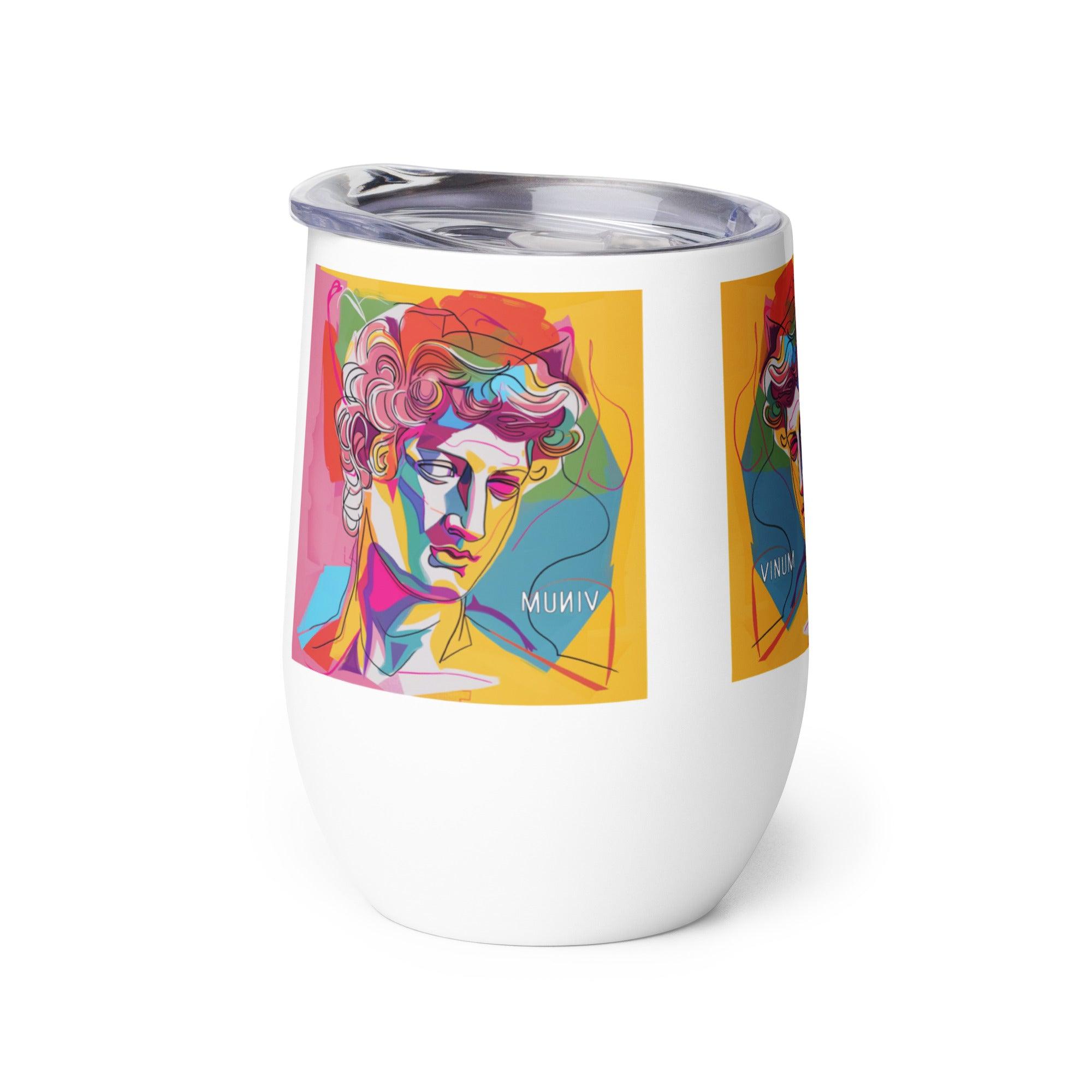 Bacchus-Inspired Artistic Stainless Steel Wine Tumbler - SOMM DIGI