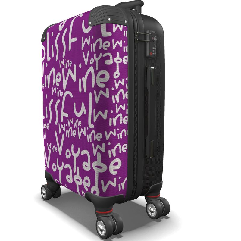 Blissful Wine Voyage Suitcase - Journey with Flair