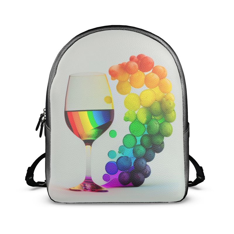 Pride Vineyard Rainbow Backpack - Celebrate Diversity with Every Sip