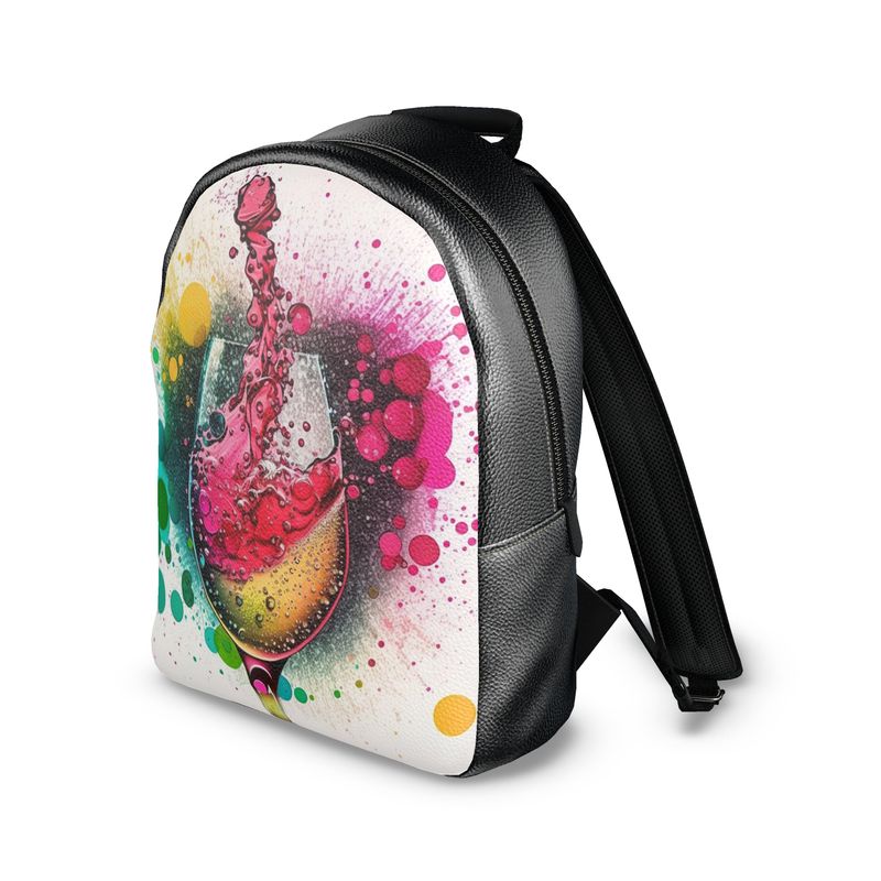 Pop of Bubbly Wine Glass Backpack - Colorful & Festive