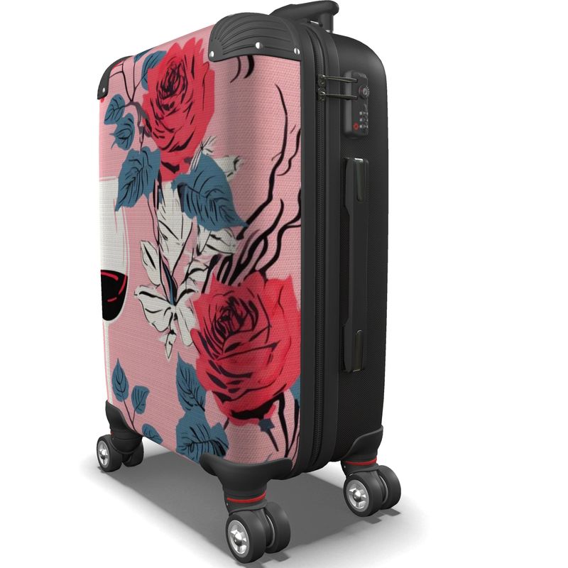 Provence Rose & Wine Suitcase - Mediterranean Elegance on the Go