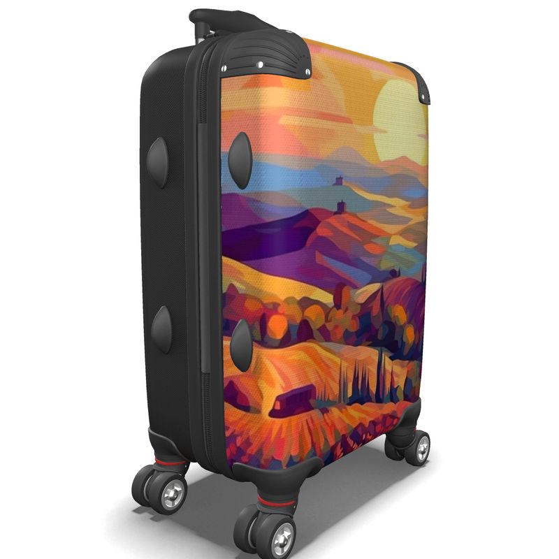 Vineyard Sunset Impressions Suitcase - Journey with a View