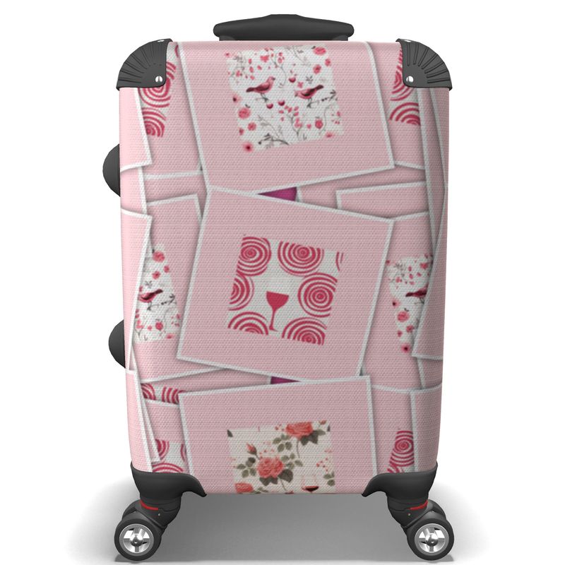 Rosé Patchwork Suitcase - Wine Country in Bloom