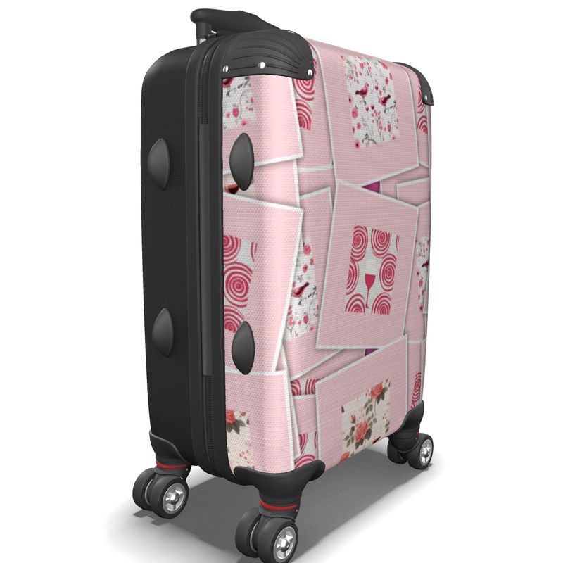 Rosé Patchwork Suitcase - Wine Country in Bloom