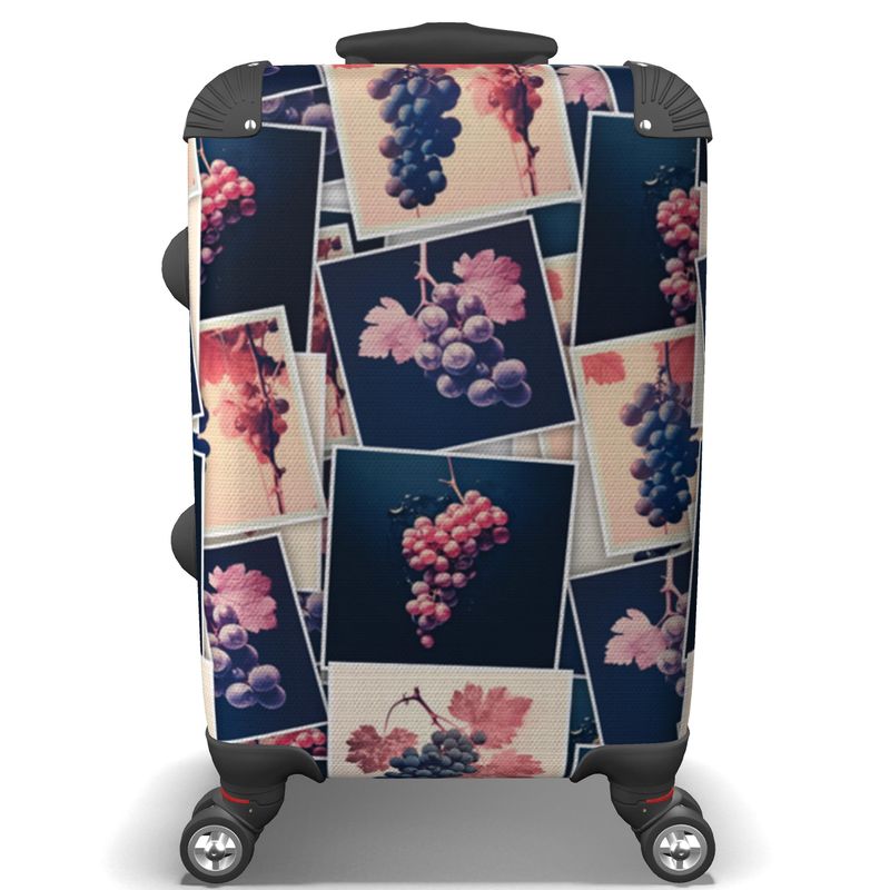 Vintner's Craft Collage Suitcase - A Winemaker's Worldly Companion