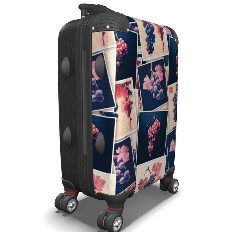 Vintner's Craft Collage Suitcase - A Winemaker's Worldly Companion